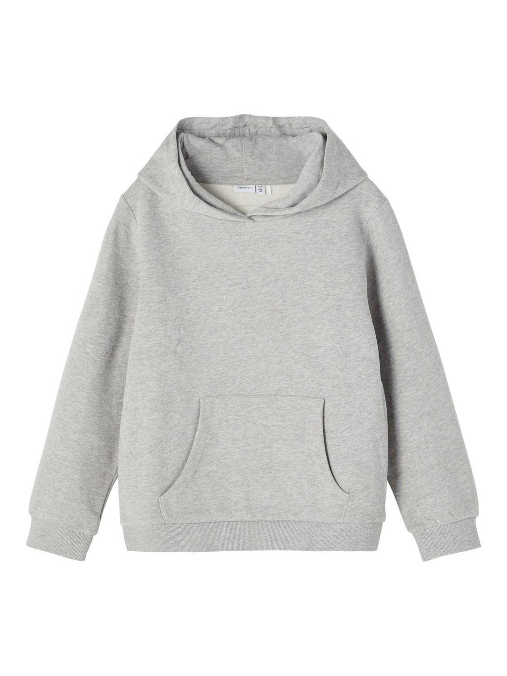 NAME IT gemêleerde hoodie NKFLENA grijs melange