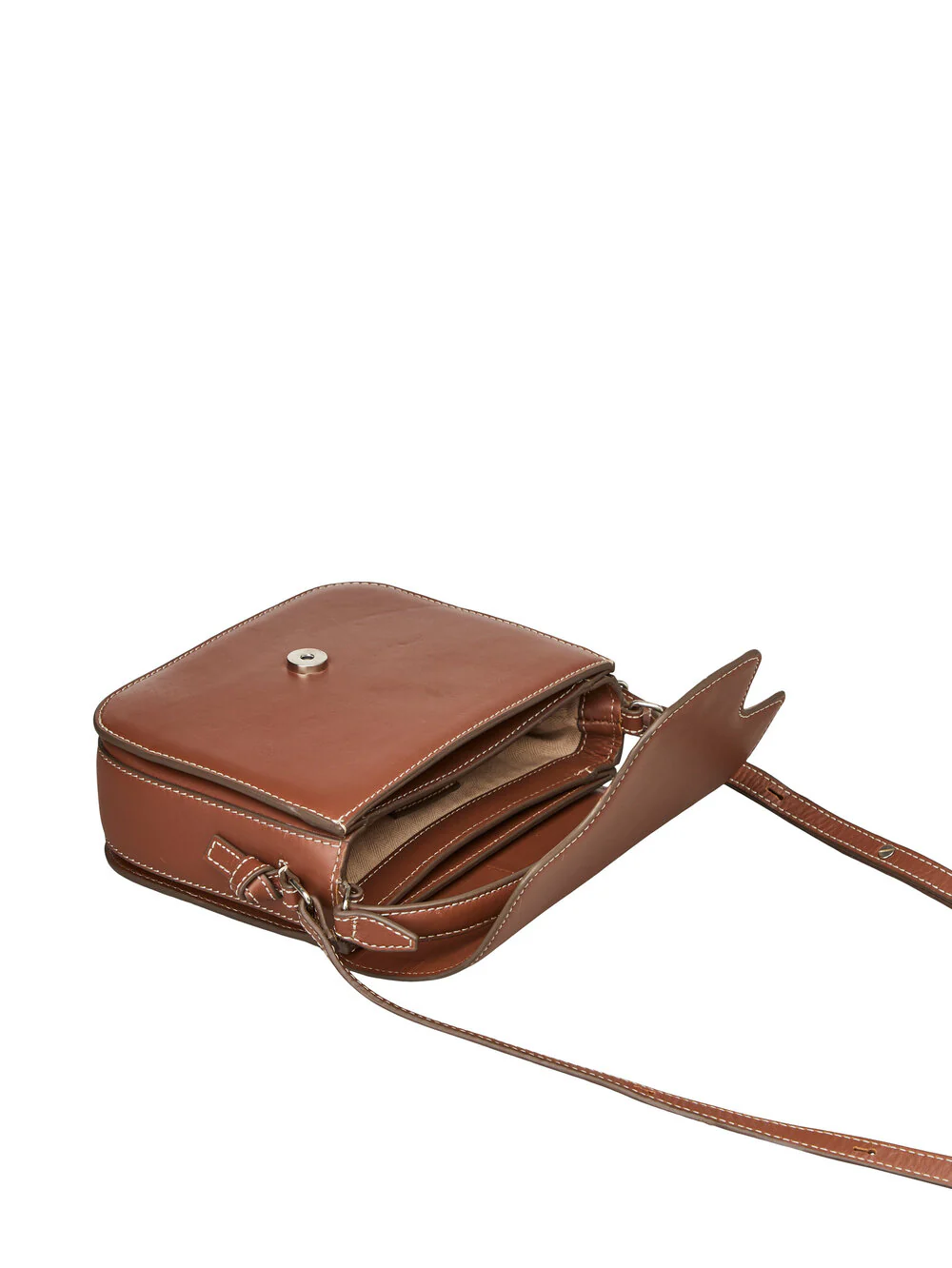 Becksöndergaard  Glossy Cow Iris skuldertaske - Mocha Brown