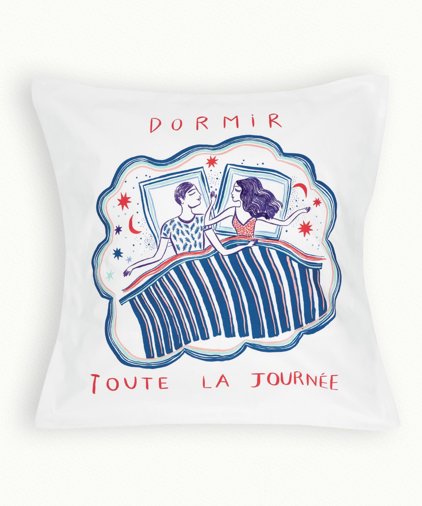 2 Taies Danser Dormir  65 x 65 cm - Carrée