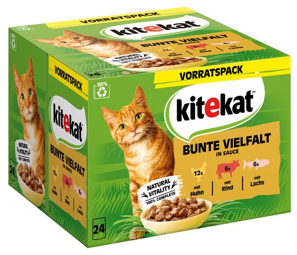 KITEKAT® Nassfutter für Katzen Multipack