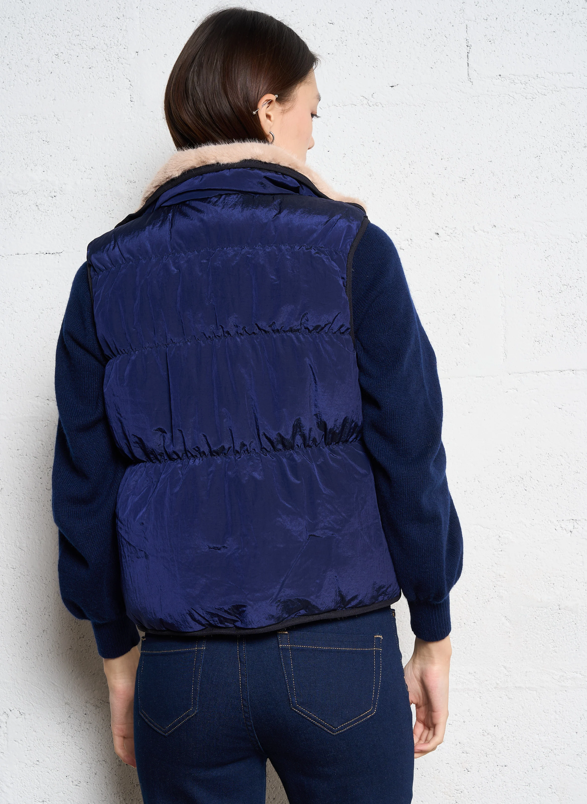HANSEL - Veste droite rembourrée | Bleu