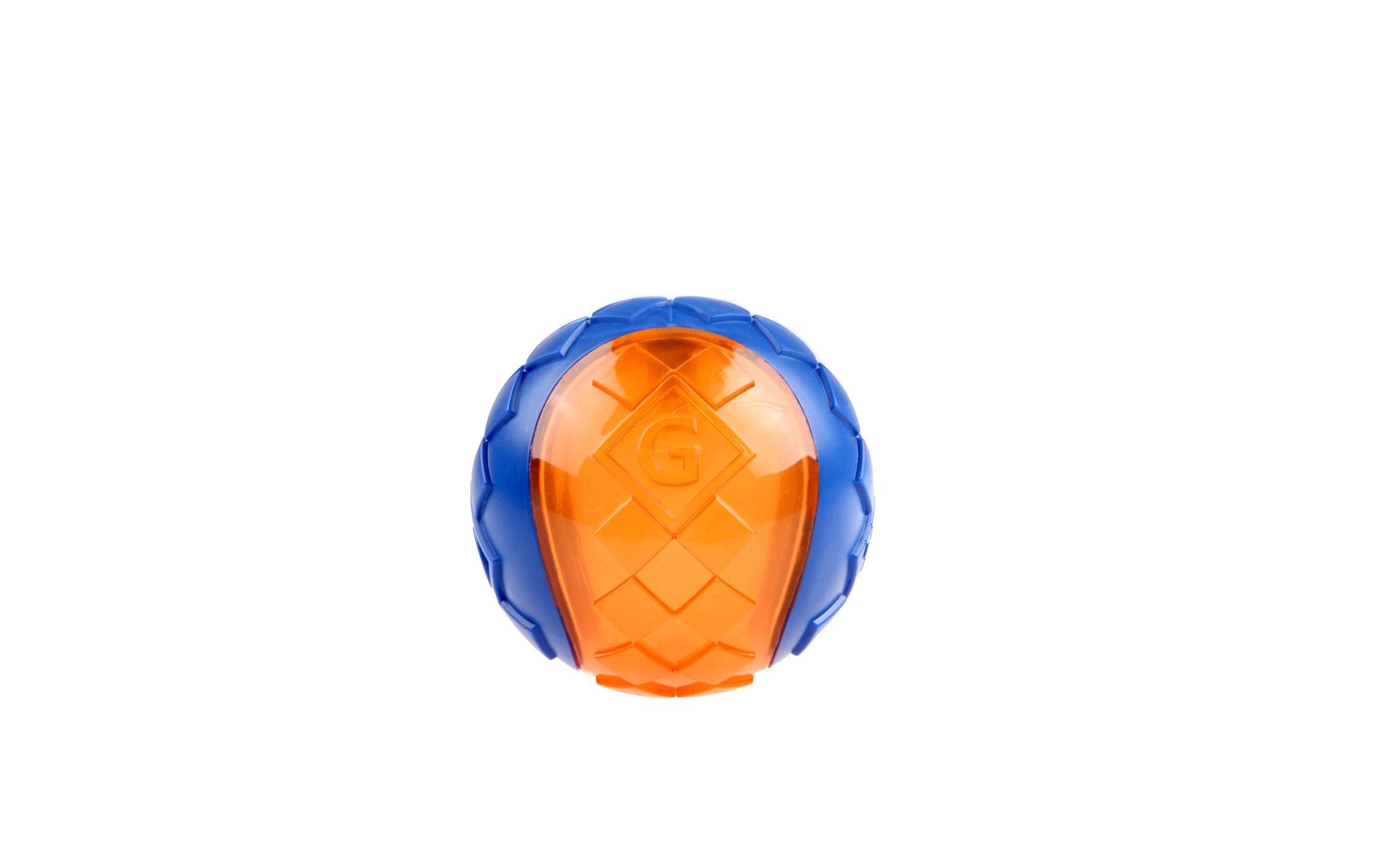 Hunde-Spielzeug Ball Squeaker, Blau/Orange und Rot/ViolettSpielzeug für Hunde