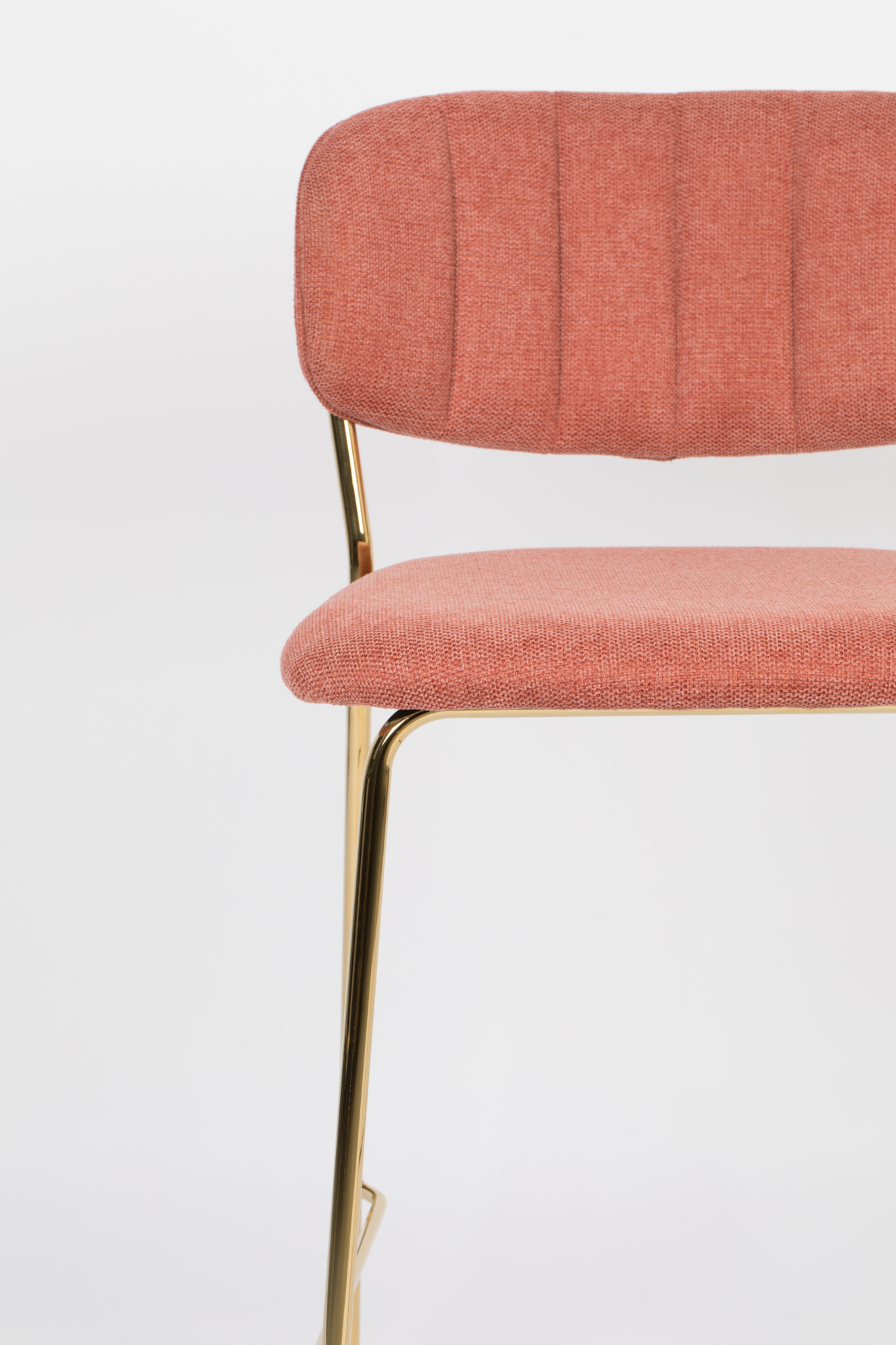 Barkruk Jolien goud/roze - set van 2