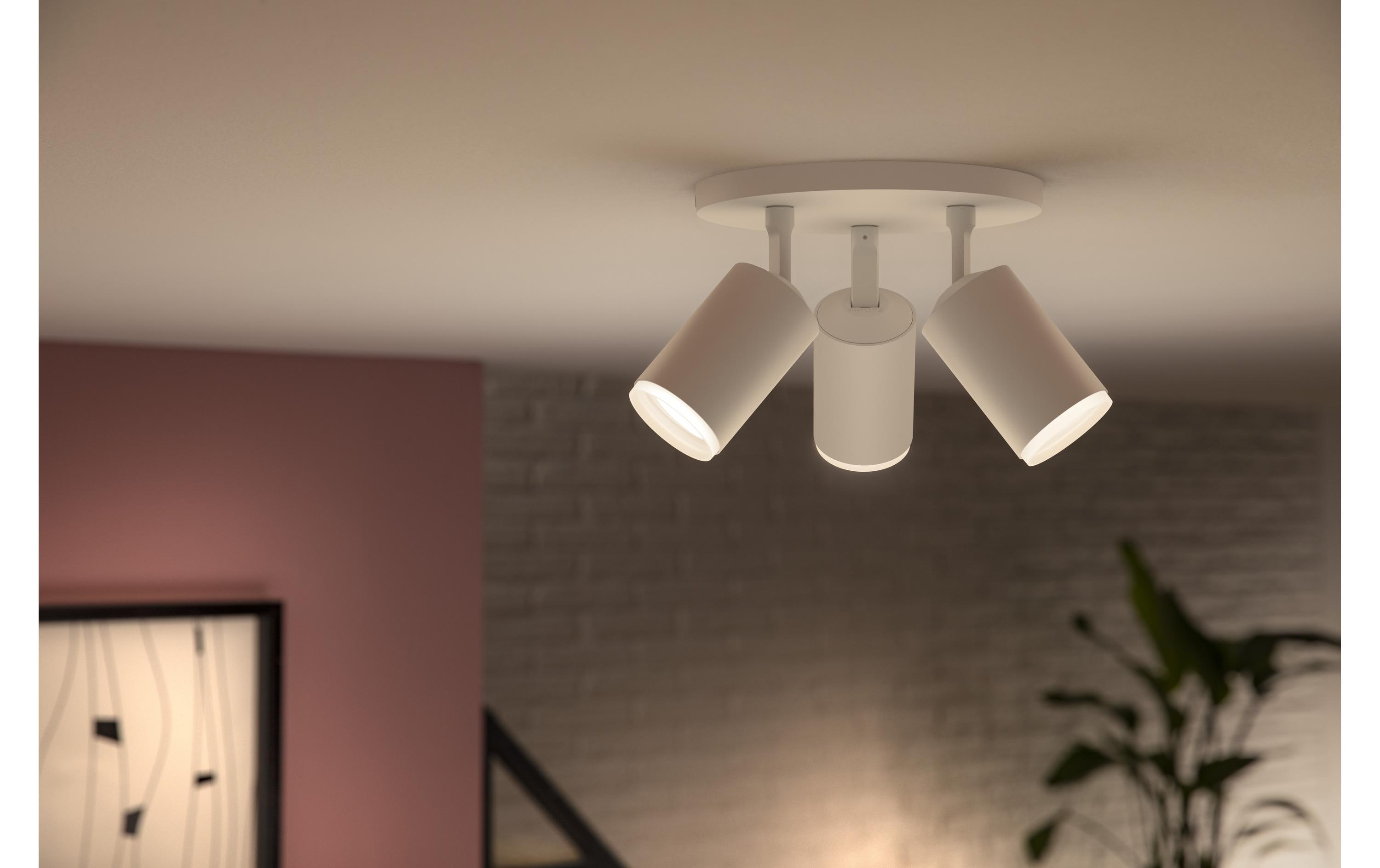 White & Color Ambiance Fugato 3er-Spot Weiss<br>3er-Spot mit Weisstönen und mehr als 16 Millionen Farben