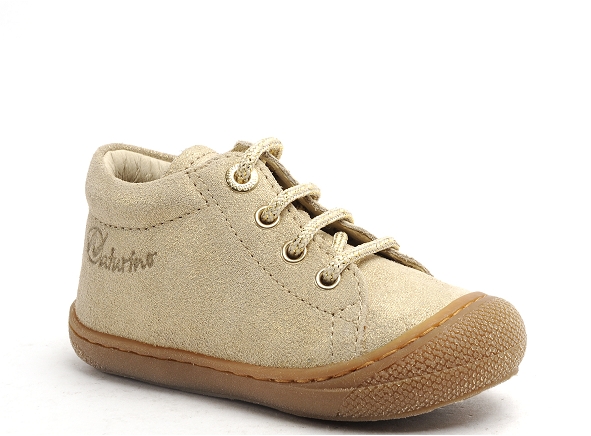 Naturino boots bottine bebe cocoon suede glitter or