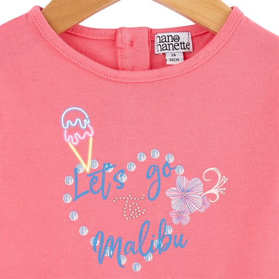 T-shirt Malibu Beach   Rose Cyclamen        6 mois   de               Nano & nanette