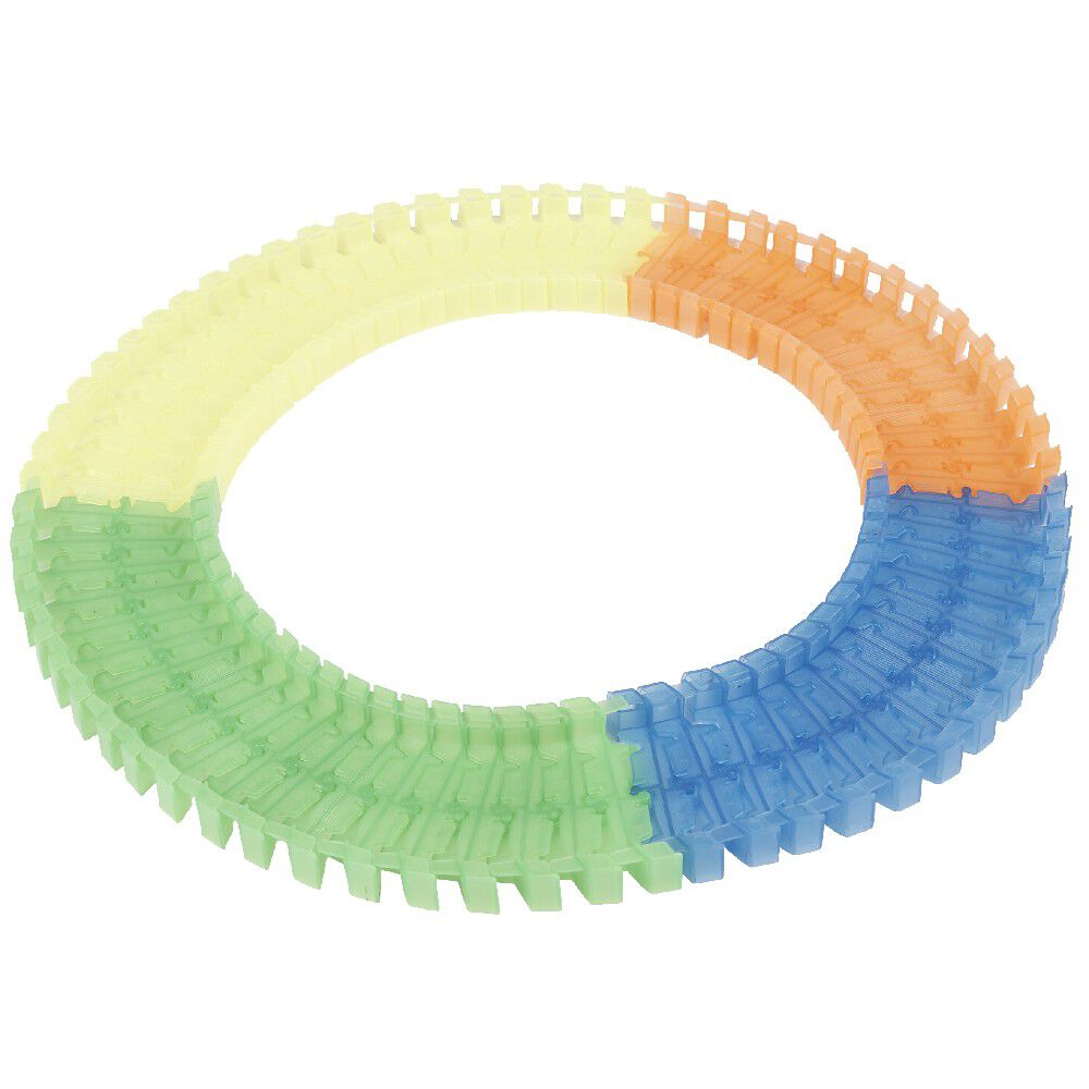 Circuit lumineux 100 rails flexibles phosphorescent