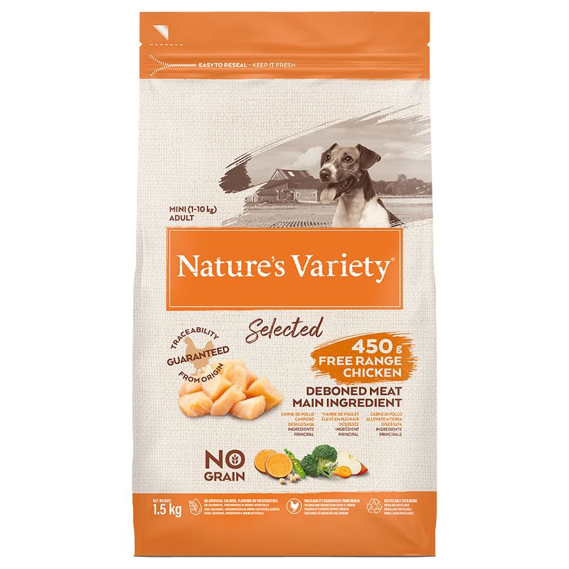 Nature's Variety Selected Mini Adult poulet élevé en plein air