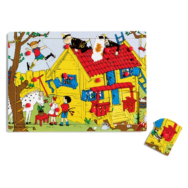 PIPPI KNOPPUSLESPIL TRÆ, 12 BR