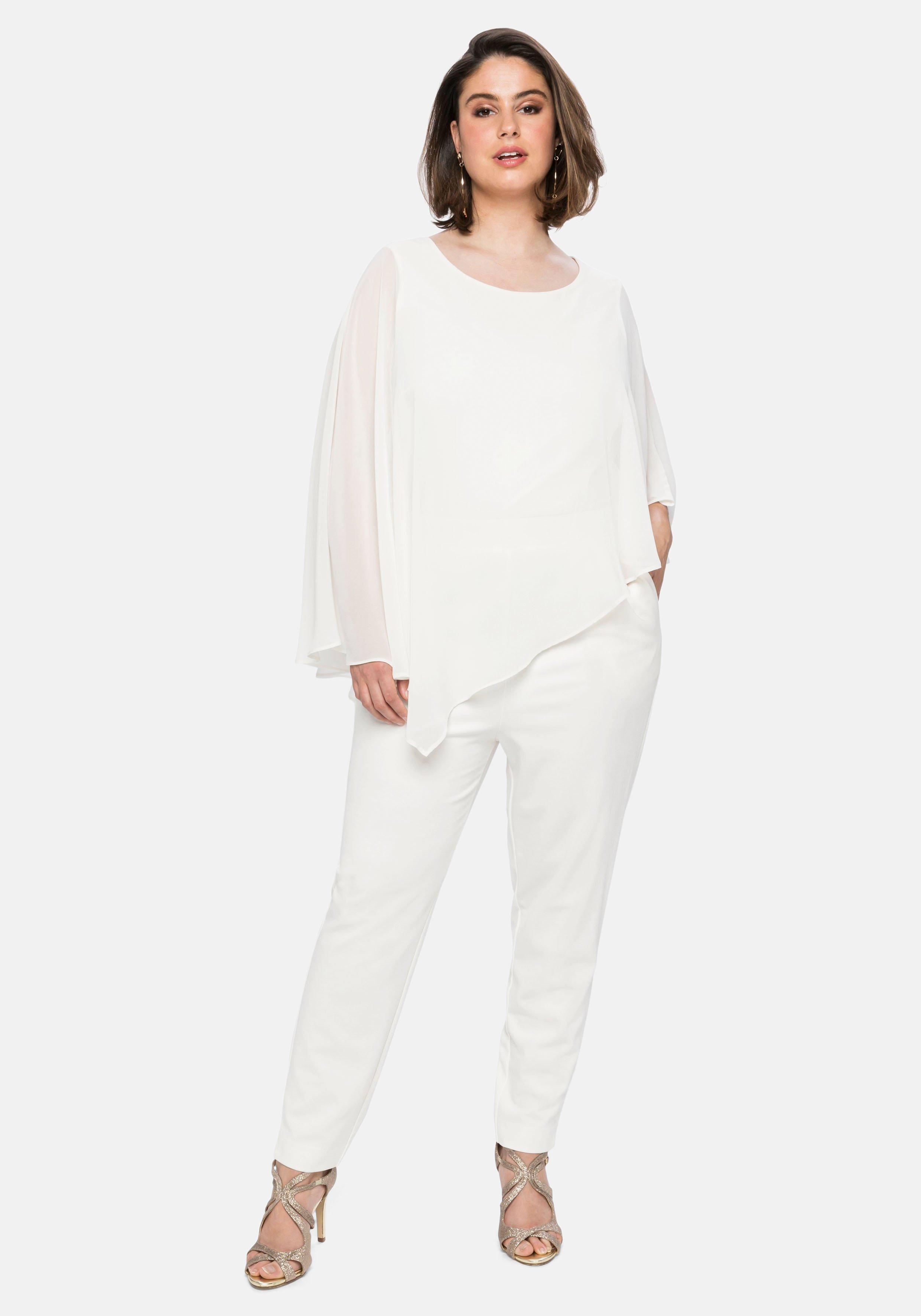 Overall im Lagenlook, mit Fledermausärmeln