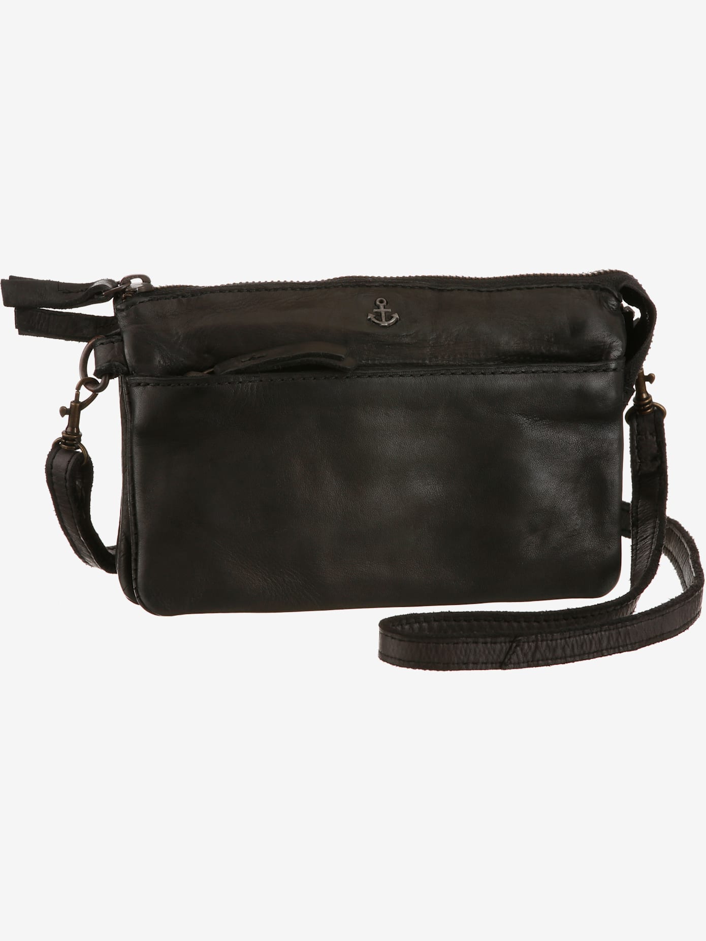 Petit sac en cuir délavé