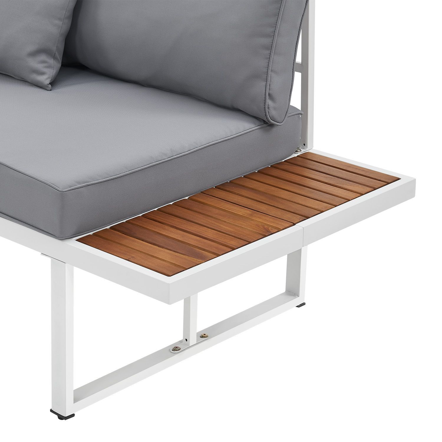 Juskys St. Tropez 4-persoons Loungeset - Grey