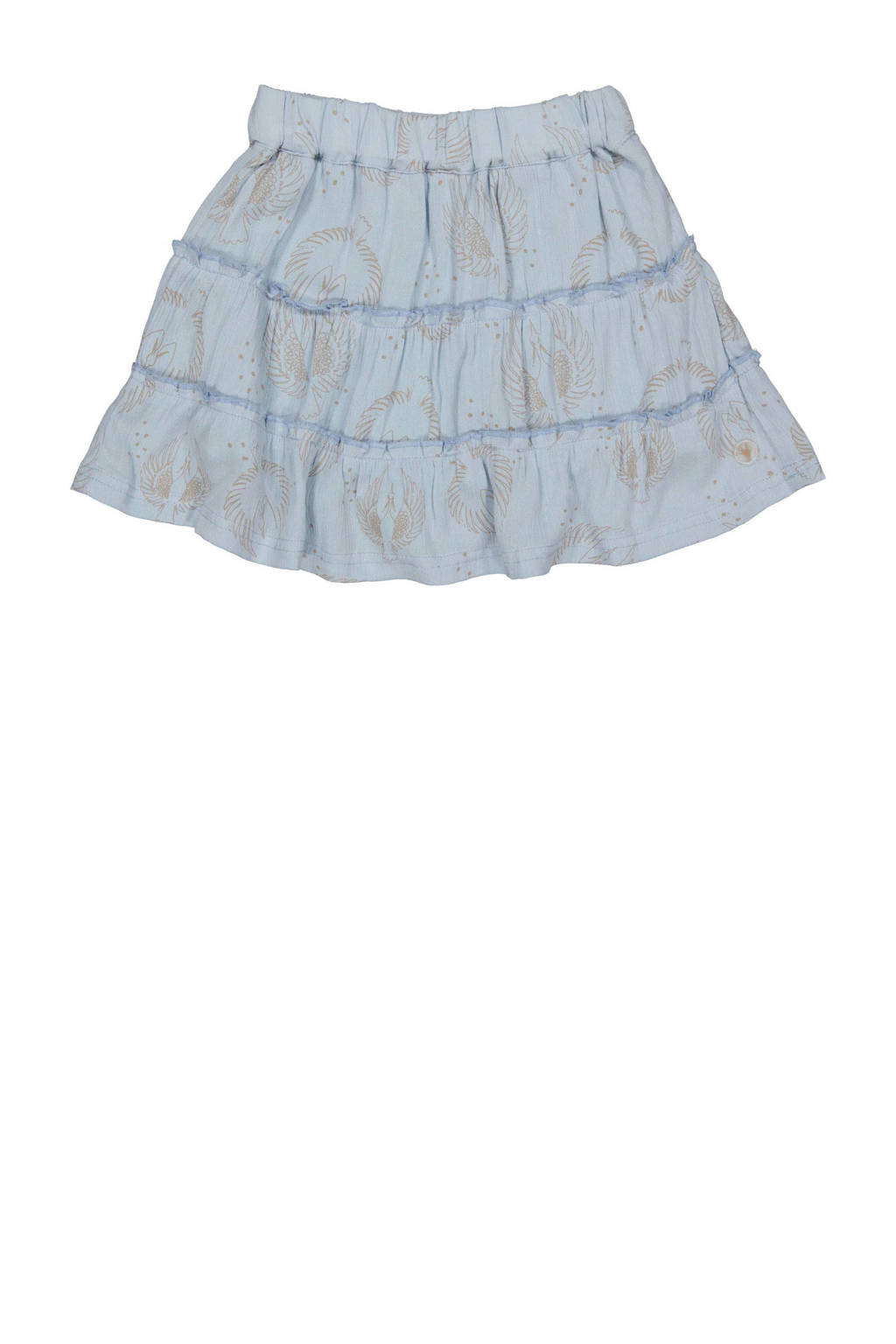 LEVV rok MOA met all over print lichtblauw
