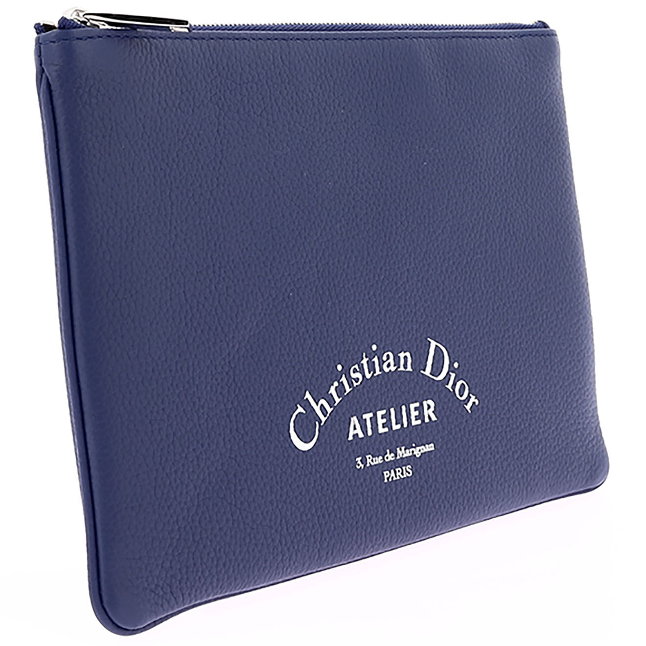 Dior Pochette Atelier en Cuir bleue - Neuf avec étiquette - 23.5x16 cm