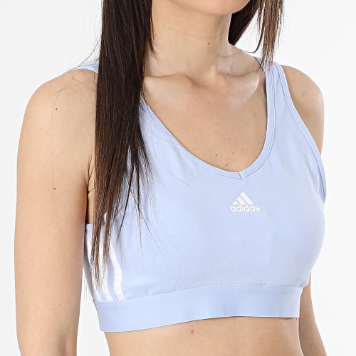 Brassière 3 Stripes IC4439 Bleu Clair
