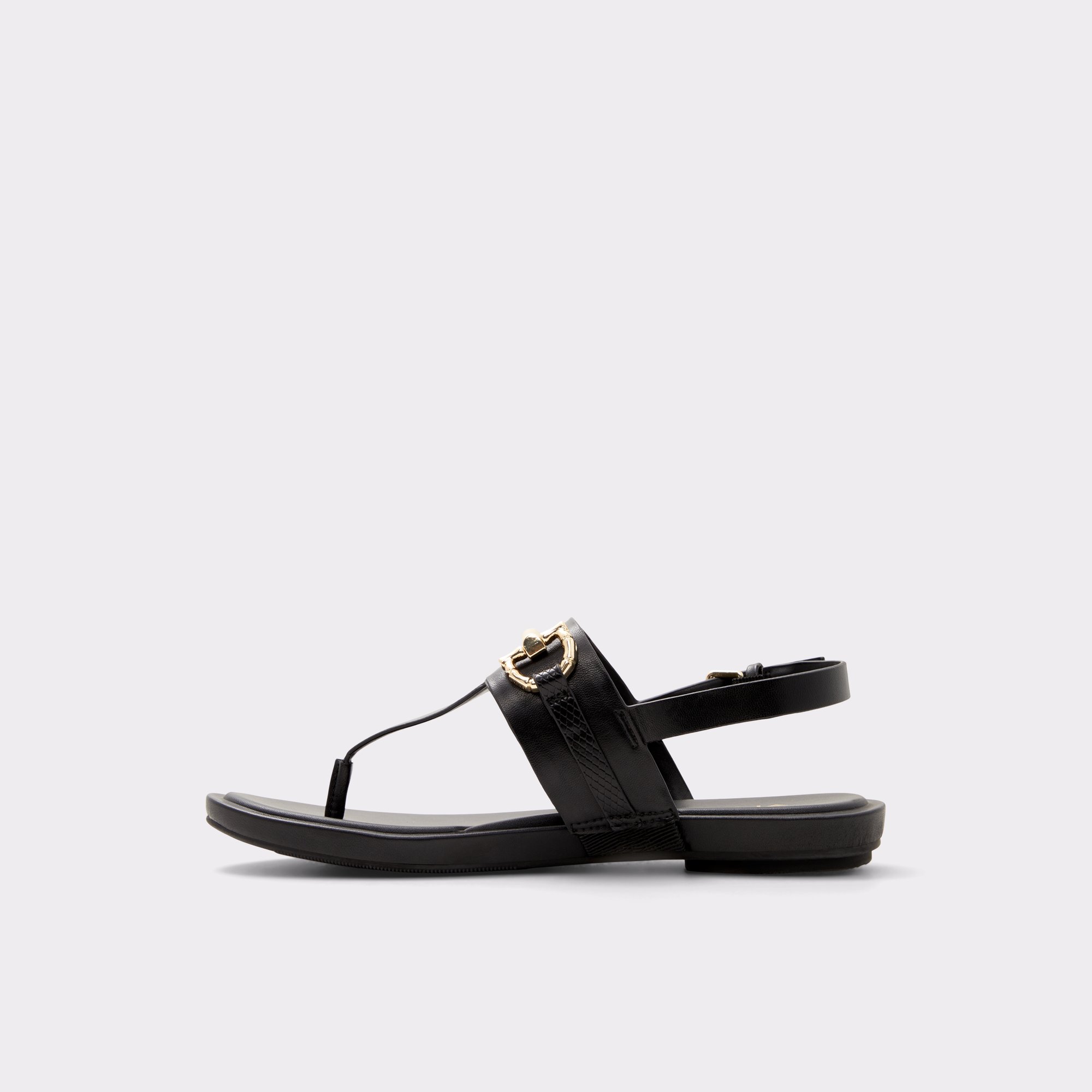 Tany Black Women Flat Sandals