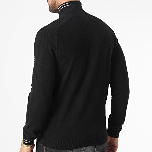Pull Col Zippé Zolet 50482399 Noir