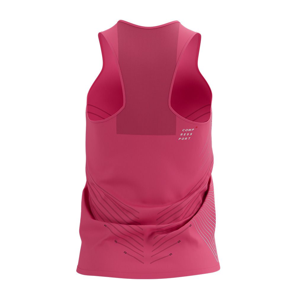 Compressport PERFORMANCE - Débardeur Femme hot pink/aqua