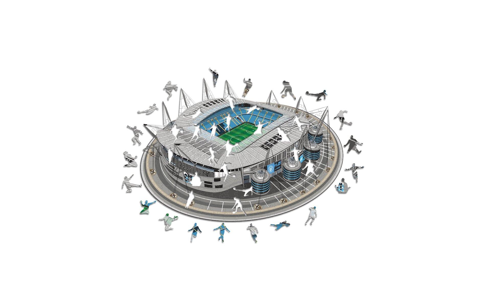 Man City FC – Etihad StadiumOffizielles Holzpuzzle, Grösse M