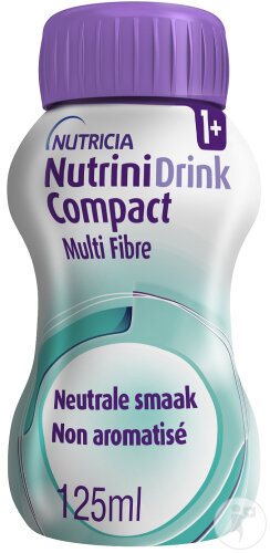Nutricia NutriniDrink Compact Multi Fibre Goût Neutre Bouteilles 4x125ml