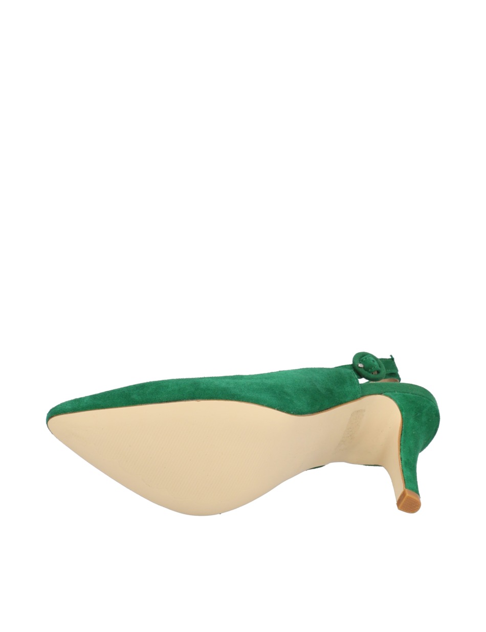Veloursleder Slingpumps