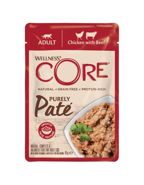 Wellness Core Purely Pate - Kattenvoer - Kip Rund 85 g