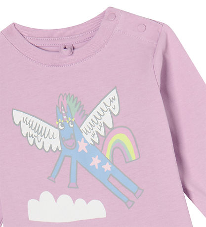 Stella McCartney Kids Bluse - Lilla m. Enhj?rning
