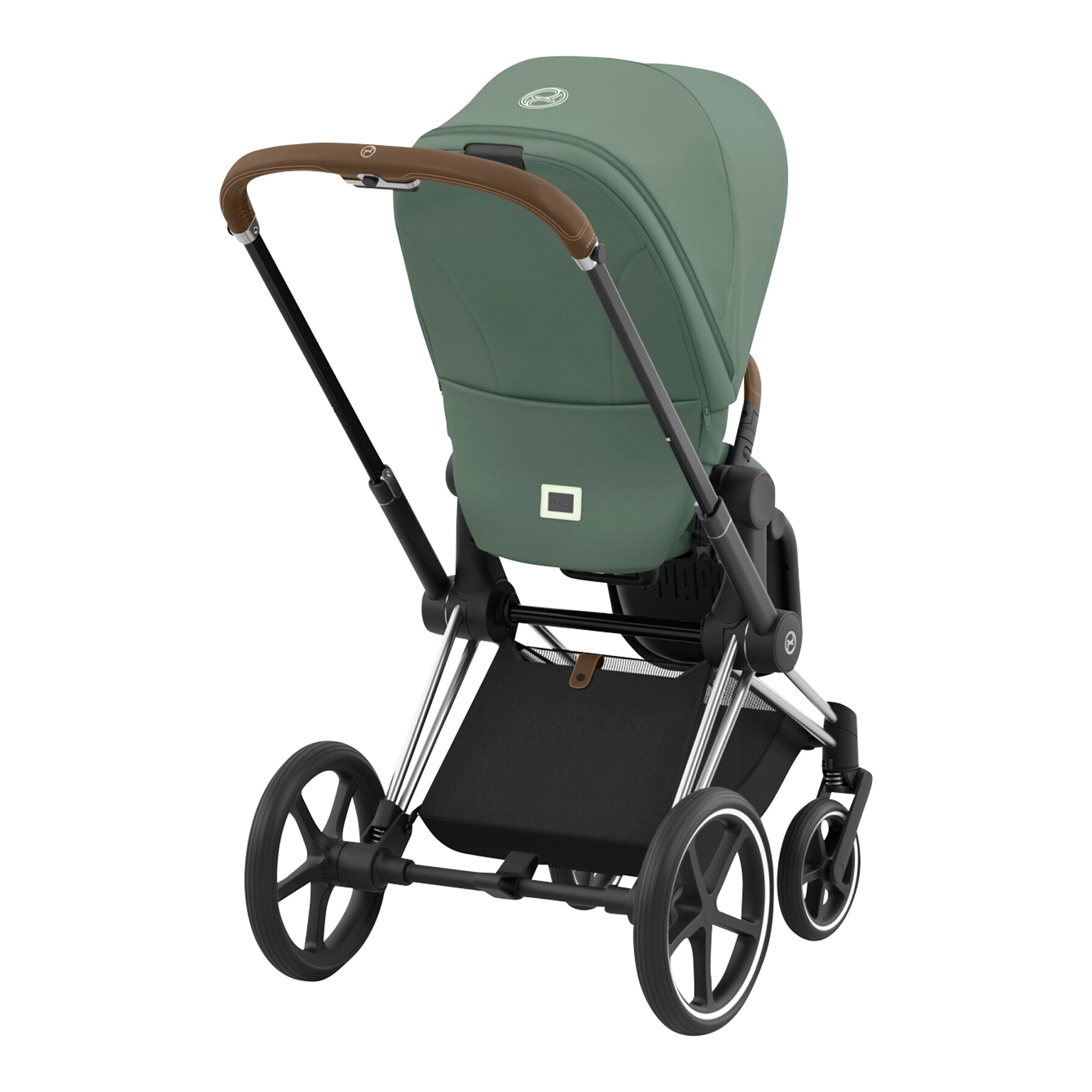 Cybex - PLATINUM Kombikinderwagen PRIAM Comfort Bundle chrome brown / leaf green