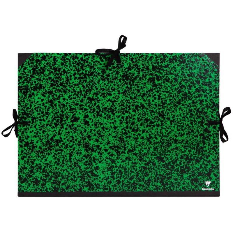 Carton à dessin Annonay 3 cordons 47x62cm - Vert