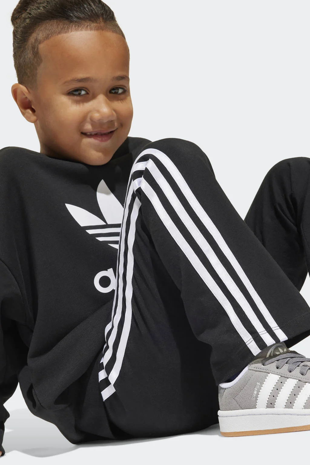 adidas joggingpak zwart/wit