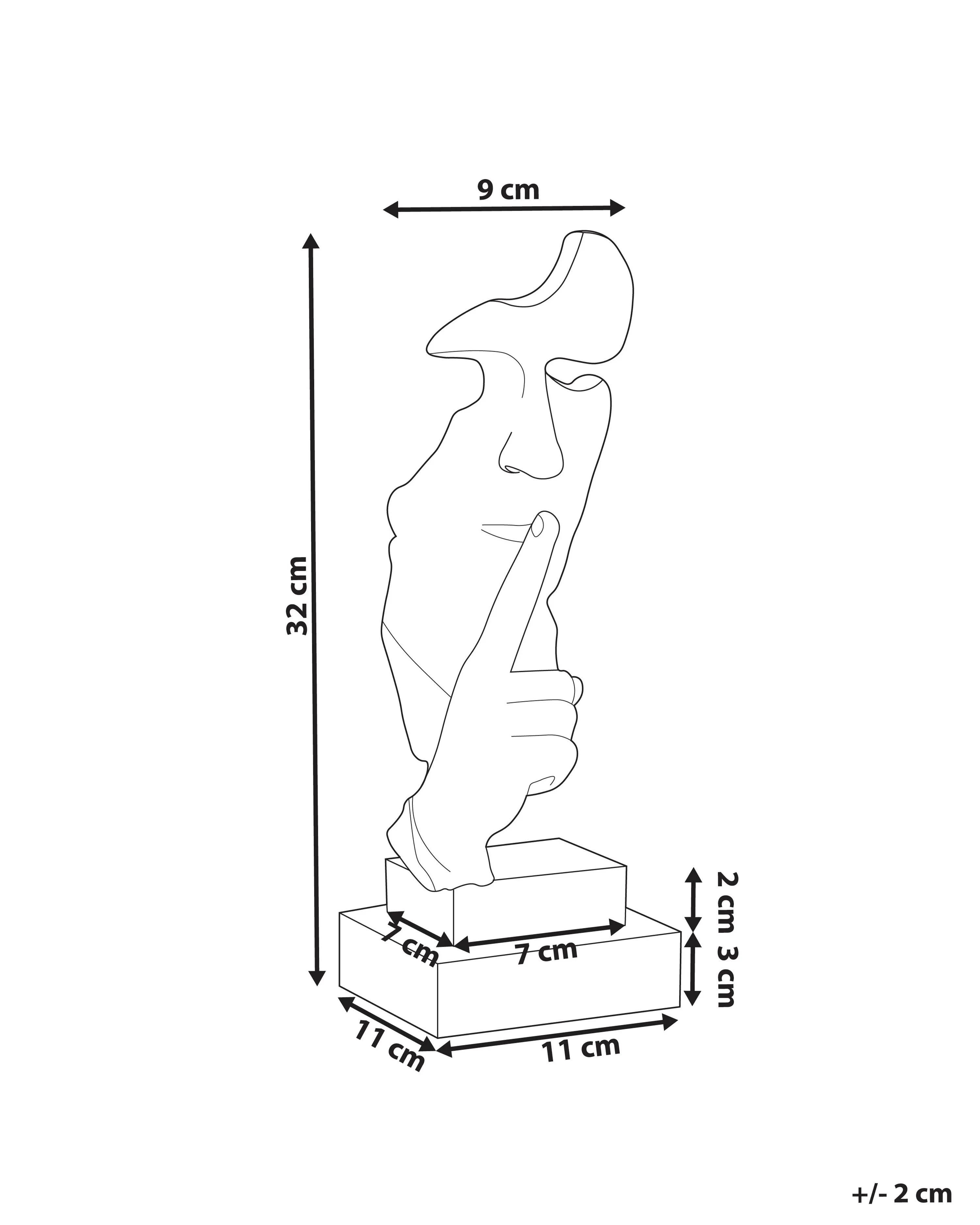 Figuur Gezicht RAAHE Wit