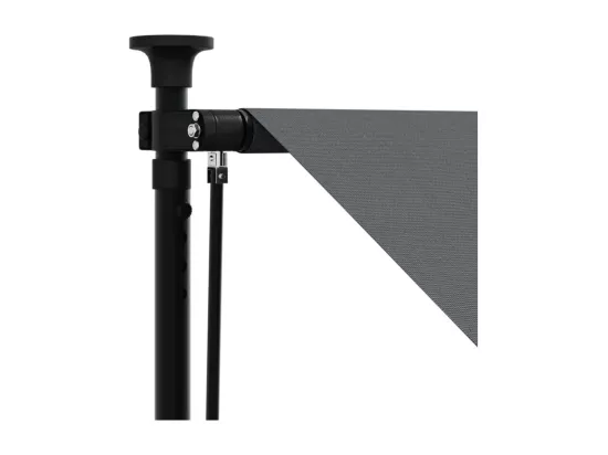 Auvent rétractable anthracite 300x150 m tissu et acier