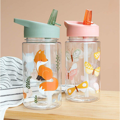 A little lovely company drinkfles met rietje - bosvriendjes - 450ml