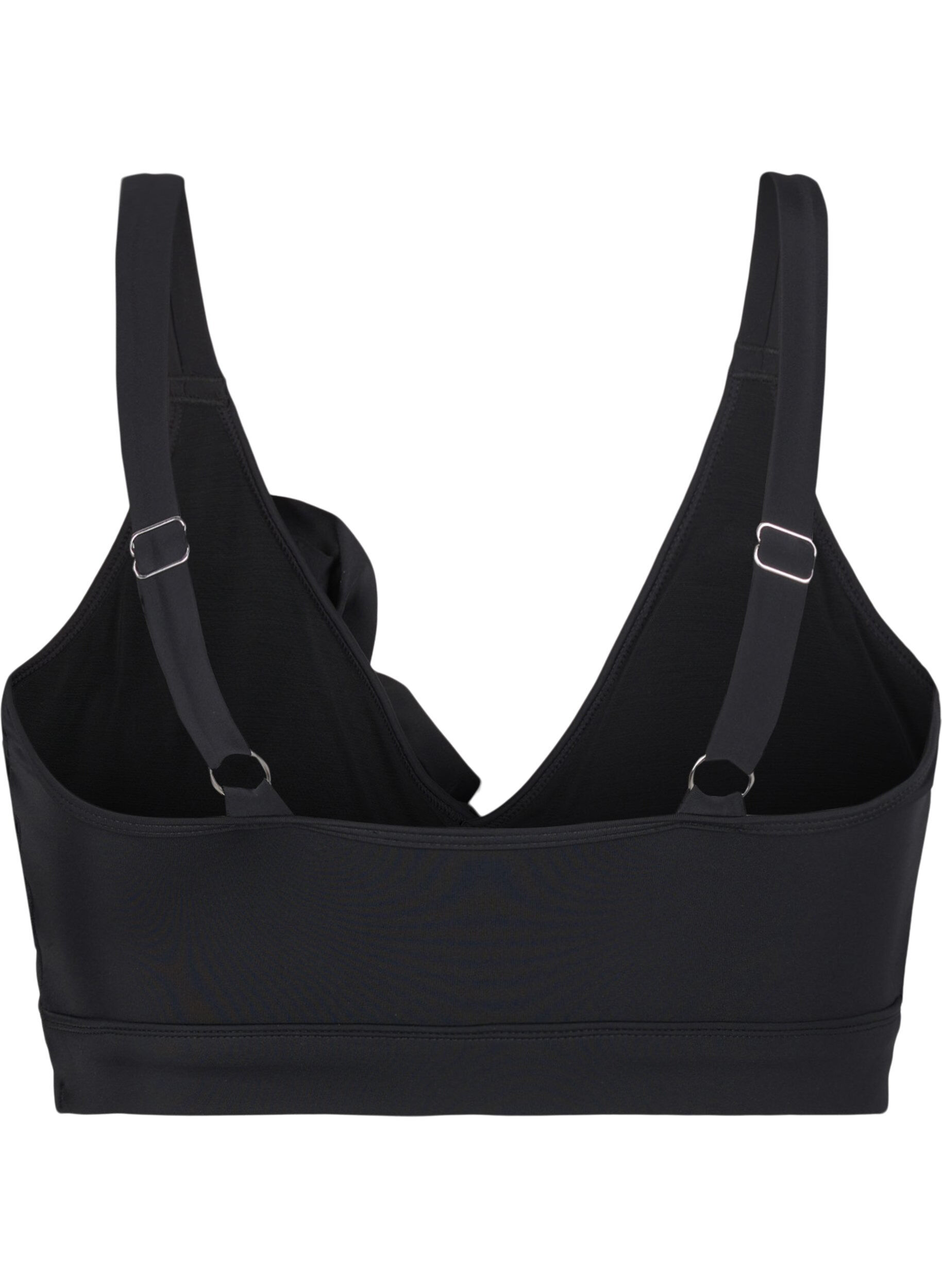 Bikini top med flæser og udtagelig indlæg