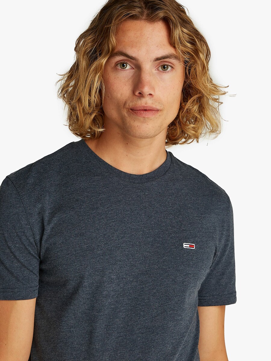 TOMMY JEANS<br>Camiseta elegante com gola redonda e jaqueta