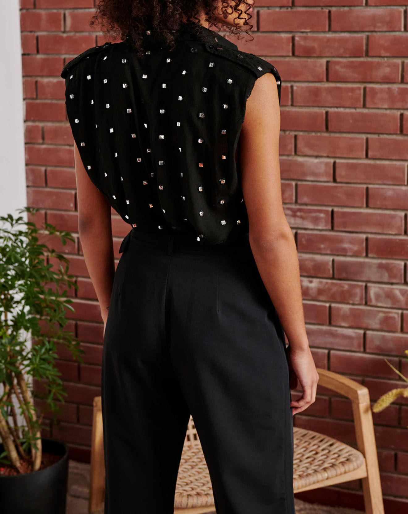 Belair Chemise Cacao noire