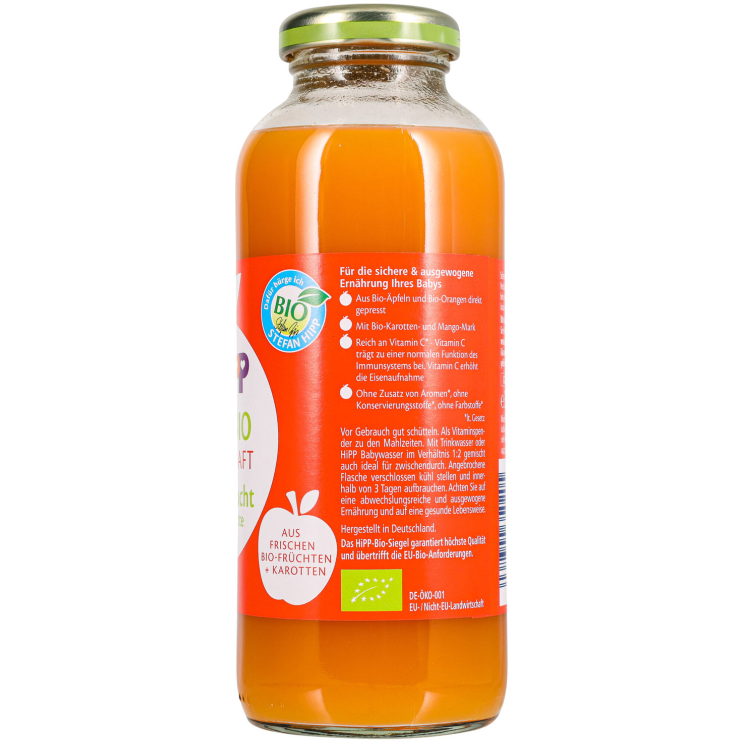 Hipp Bio Direktsaft Mulitfrucht mit Karotte 5+ Monate