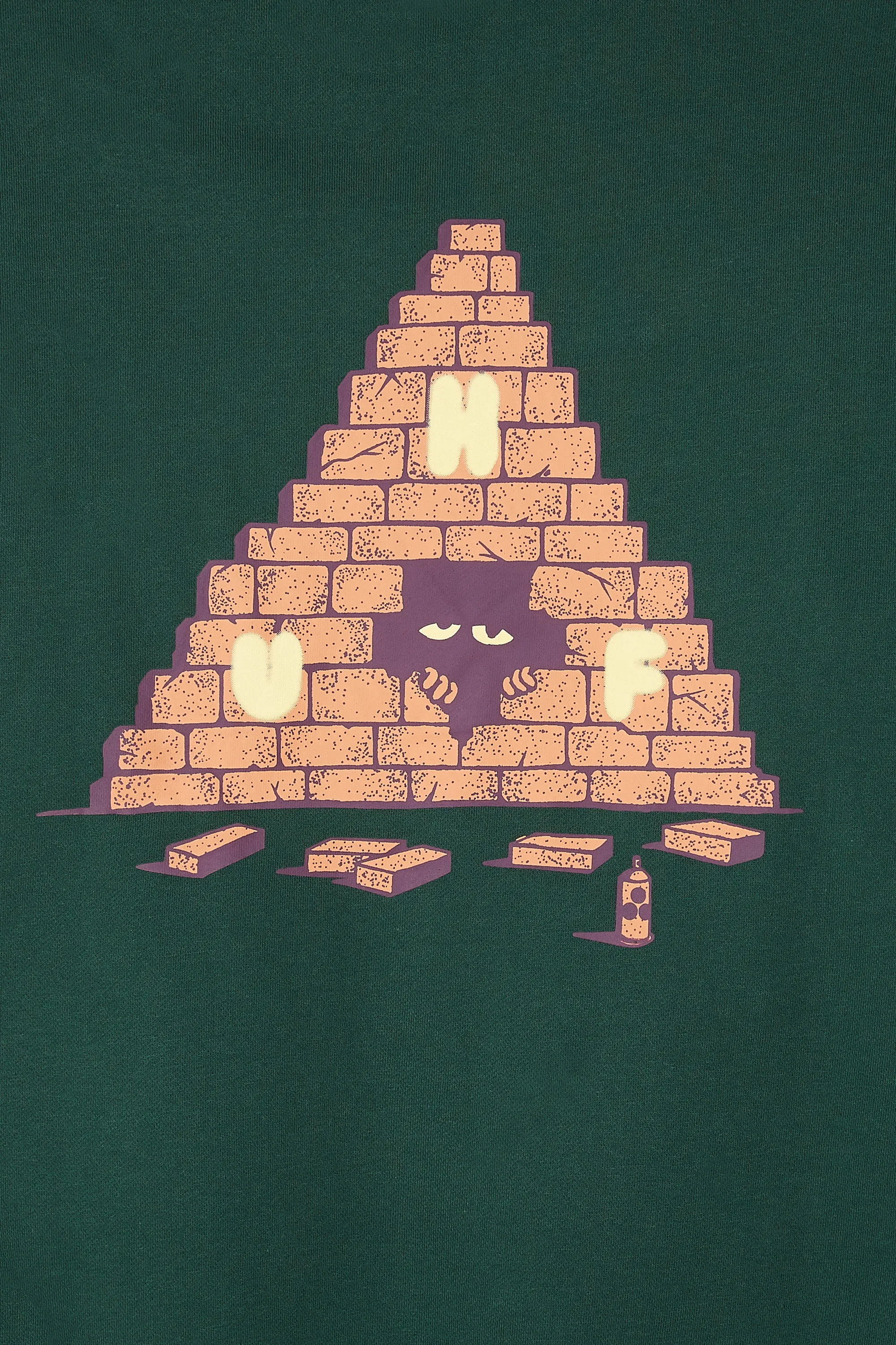 HUF Hoodie BRICK Vert