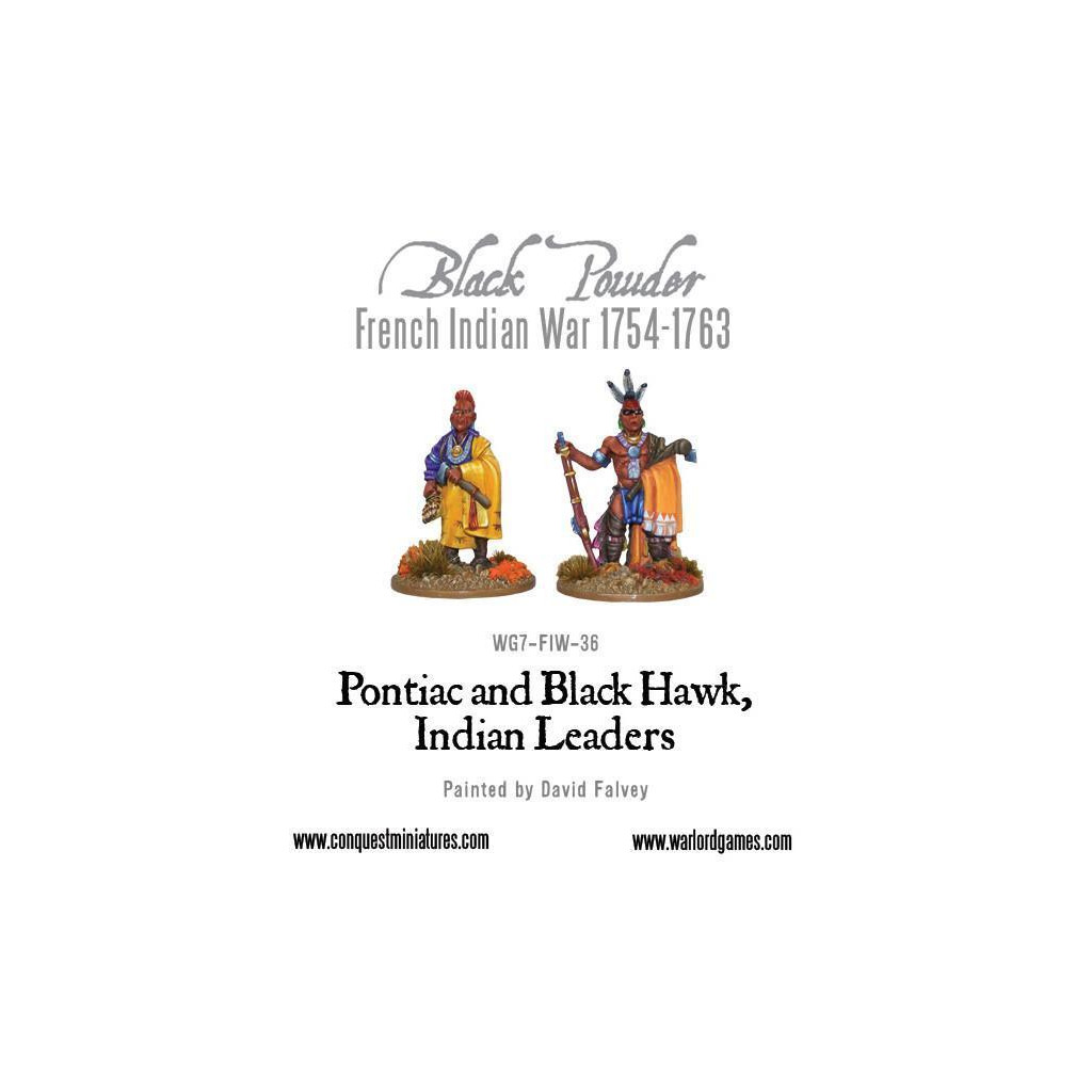 Pontiac & Black Hawk, Indian Leaders