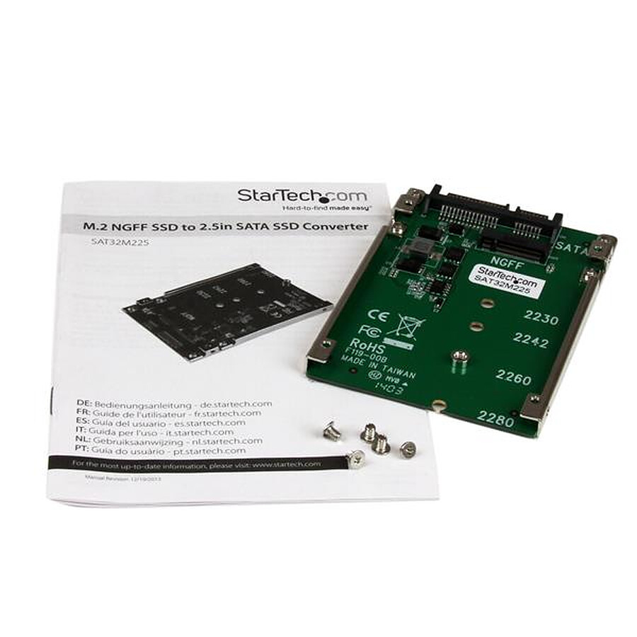 StarTech.com Adaptateur M.2 NGFF SSD vers SATA 2,5