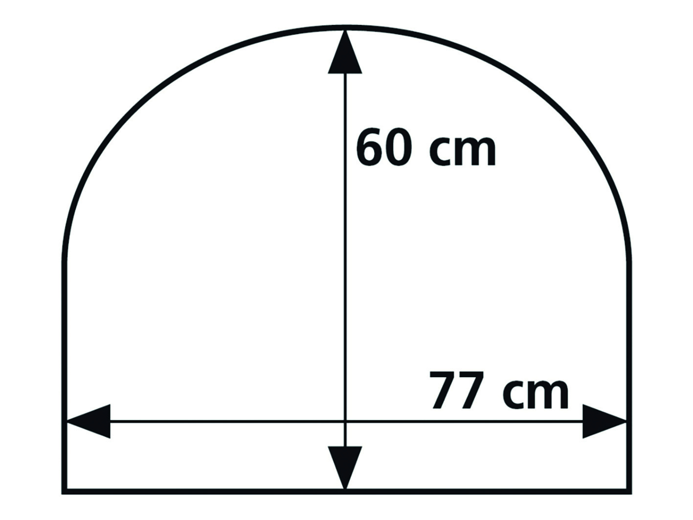 Obelink wielflap rond - 77 x 60 cm