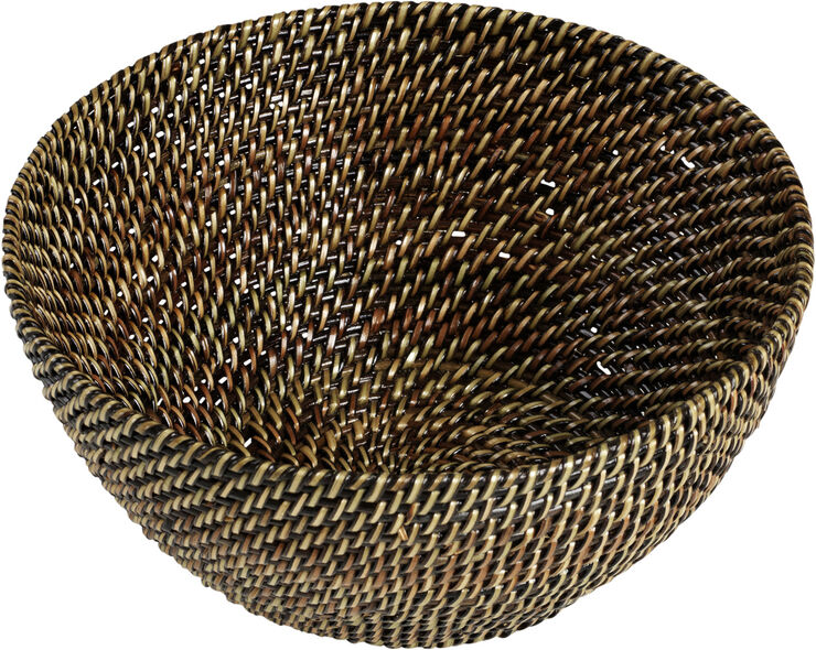 Nito Flet Brødkurv rund Ø: 21 cm Lys/mørk brun