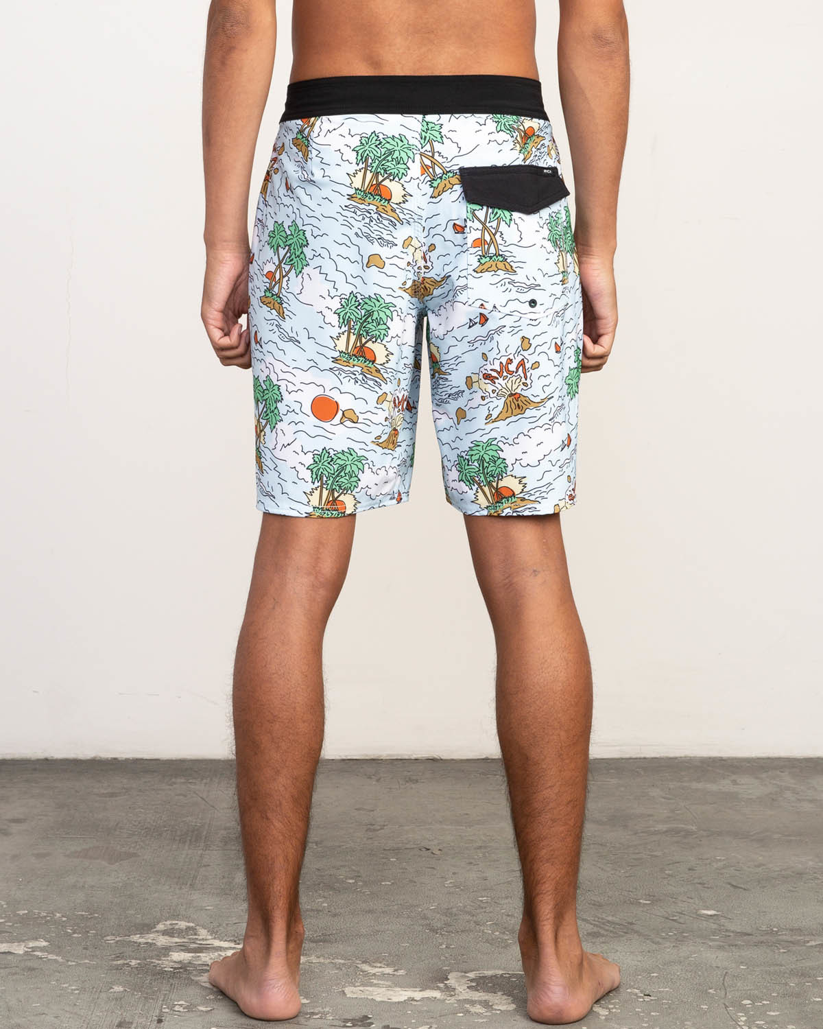 Rvca VA Trunk Print Blue 31