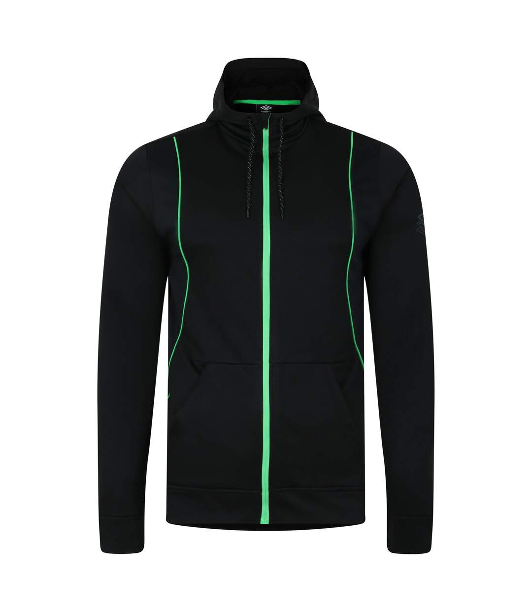 Umbro - Veste à capuche PRO - Homme (Noir / Vert) - UTUO1719