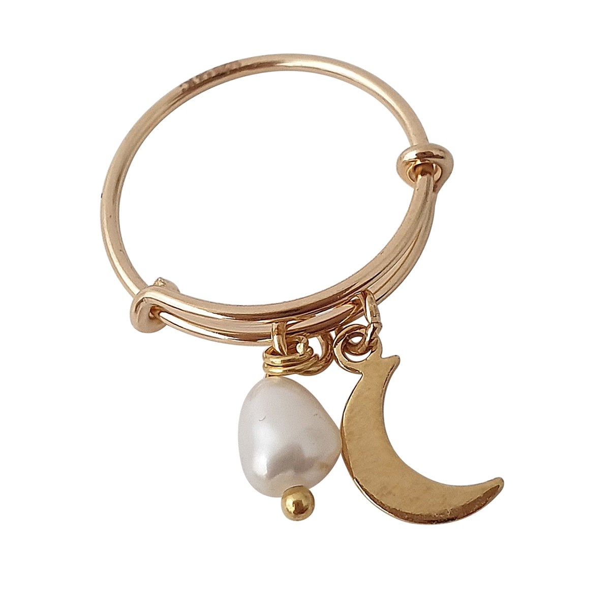 Bague Lune Sage femme doré