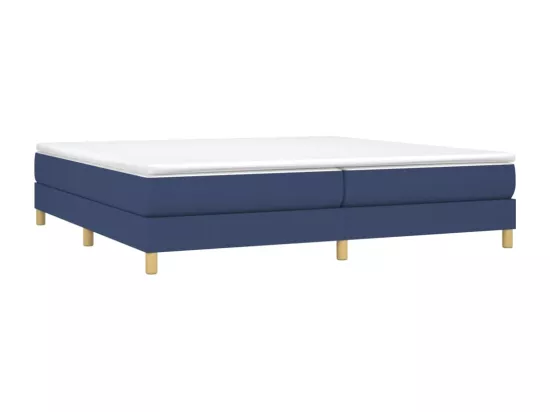 Sommier à lattes de lit Bleu 200x200 cm Tissu