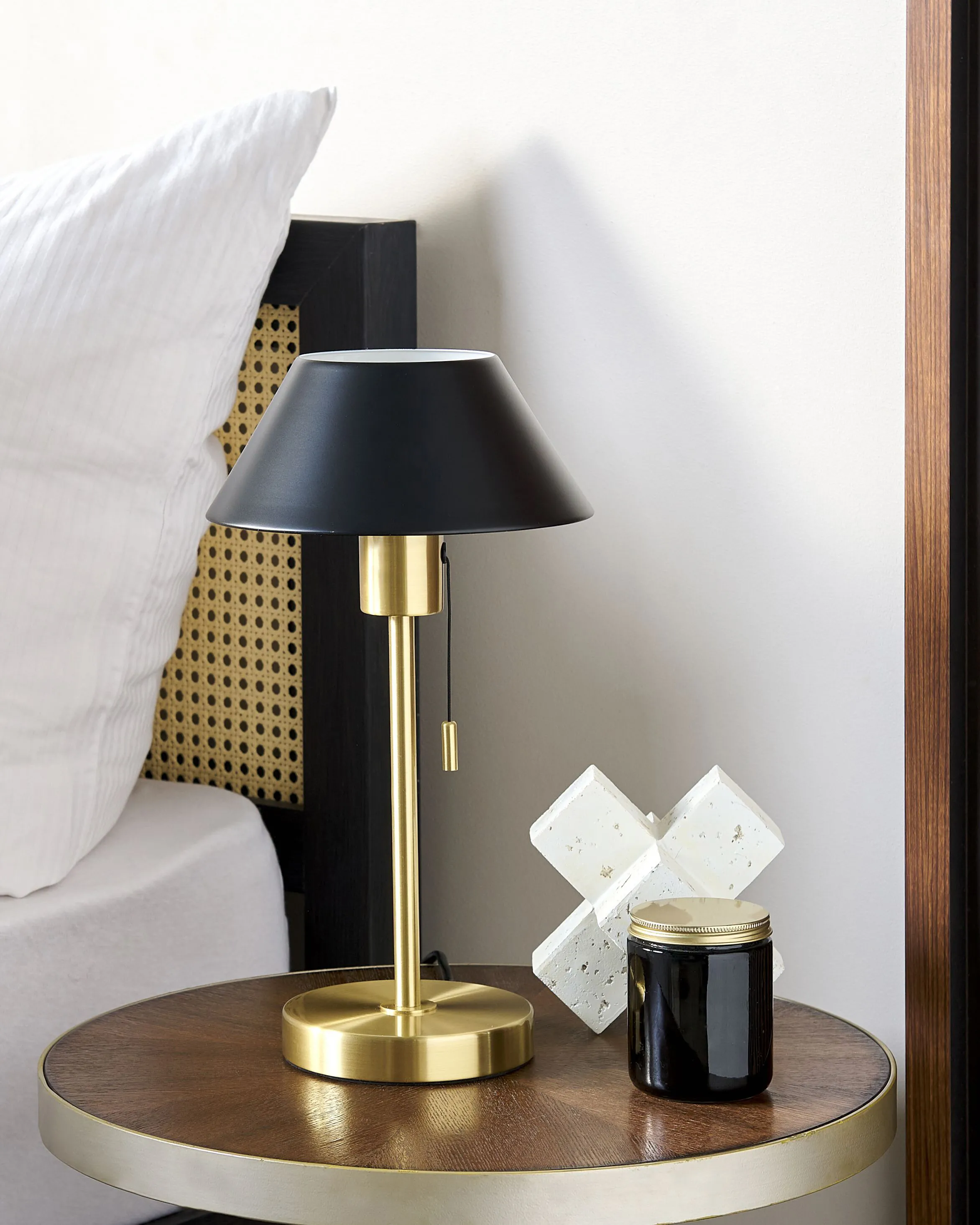 Tafellamp CAPARO Metaal Zwart/goud