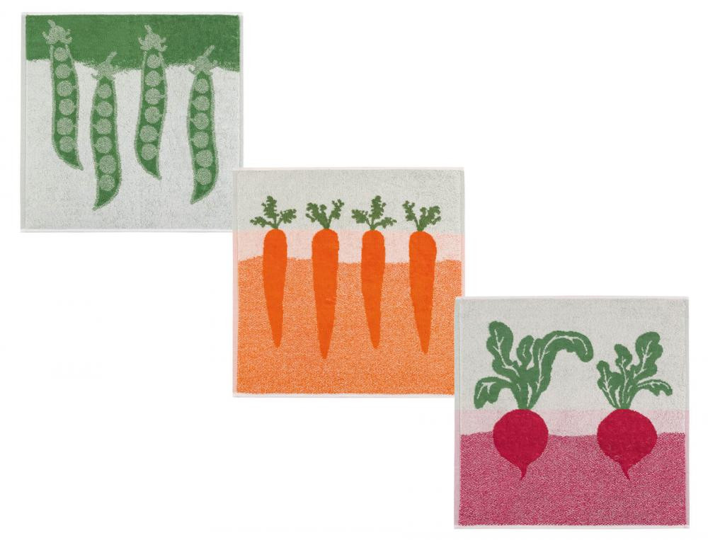 Lot de 3 essuie-mains-Petits légumes