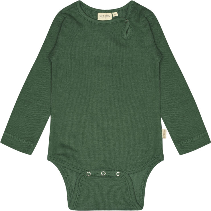 PETIT PIAO Body L/S Modal Emerald green