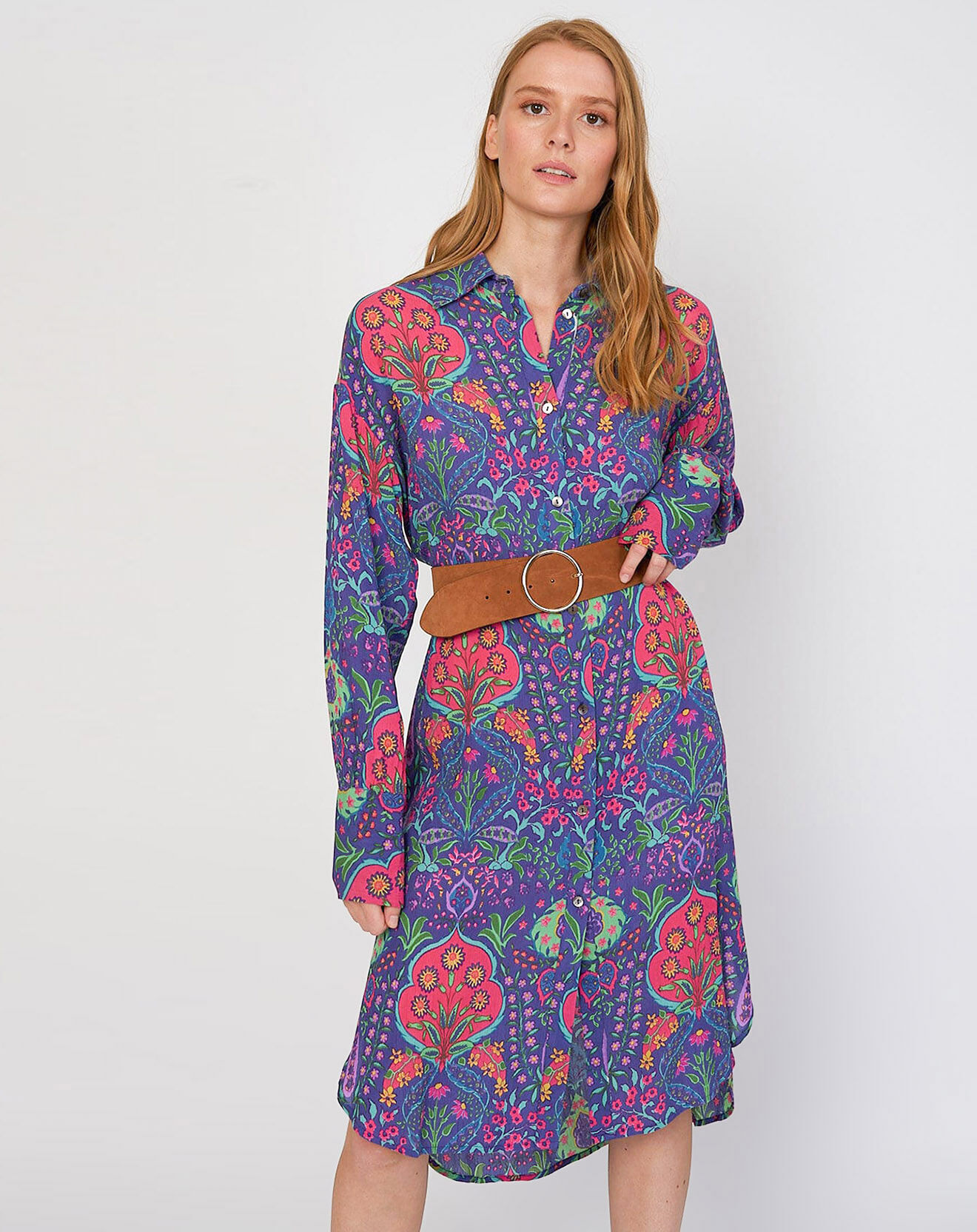 Derhy Robe Chérie imprimée marine